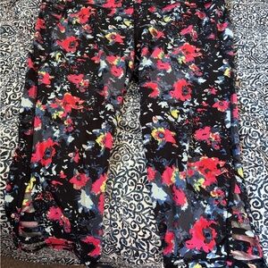 Lane Bryant Multicolor Floral Leggings